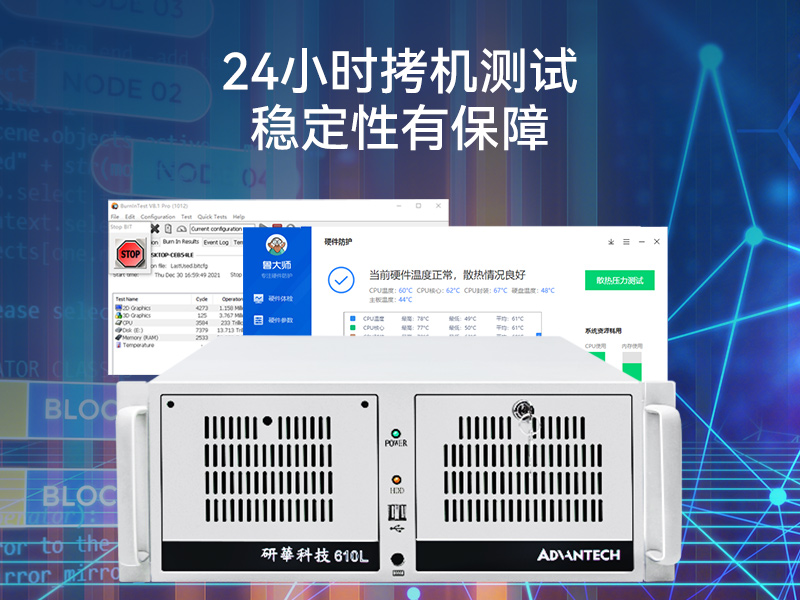 研華4U工控機,機器視覺工業電腦