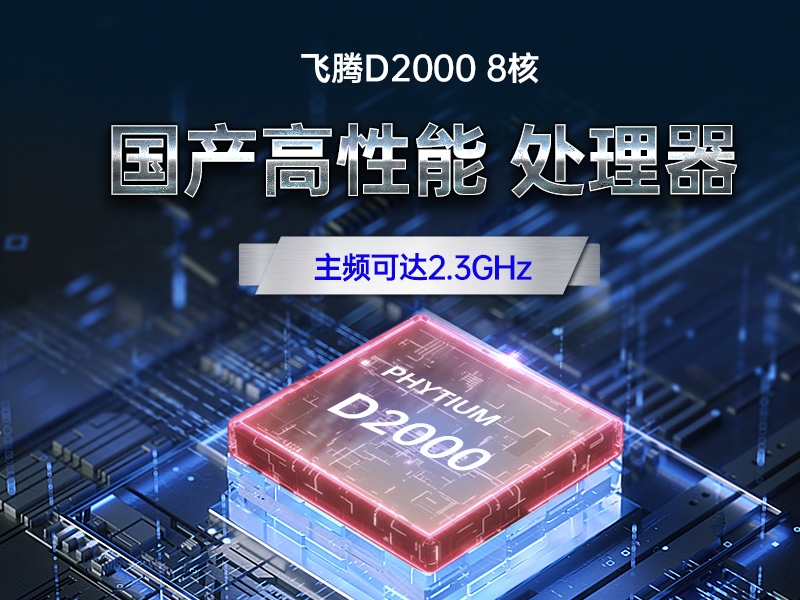 國產化4U工控機,飛騰D2000工業電腦,DT-610L-QD2KMB